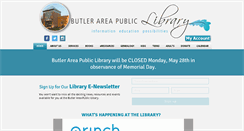 Desktop Screenshot of butlerlibrary.info