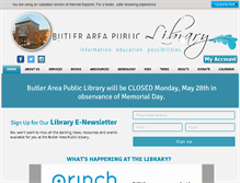 Tablet Screenshot of butlerlibrary.info